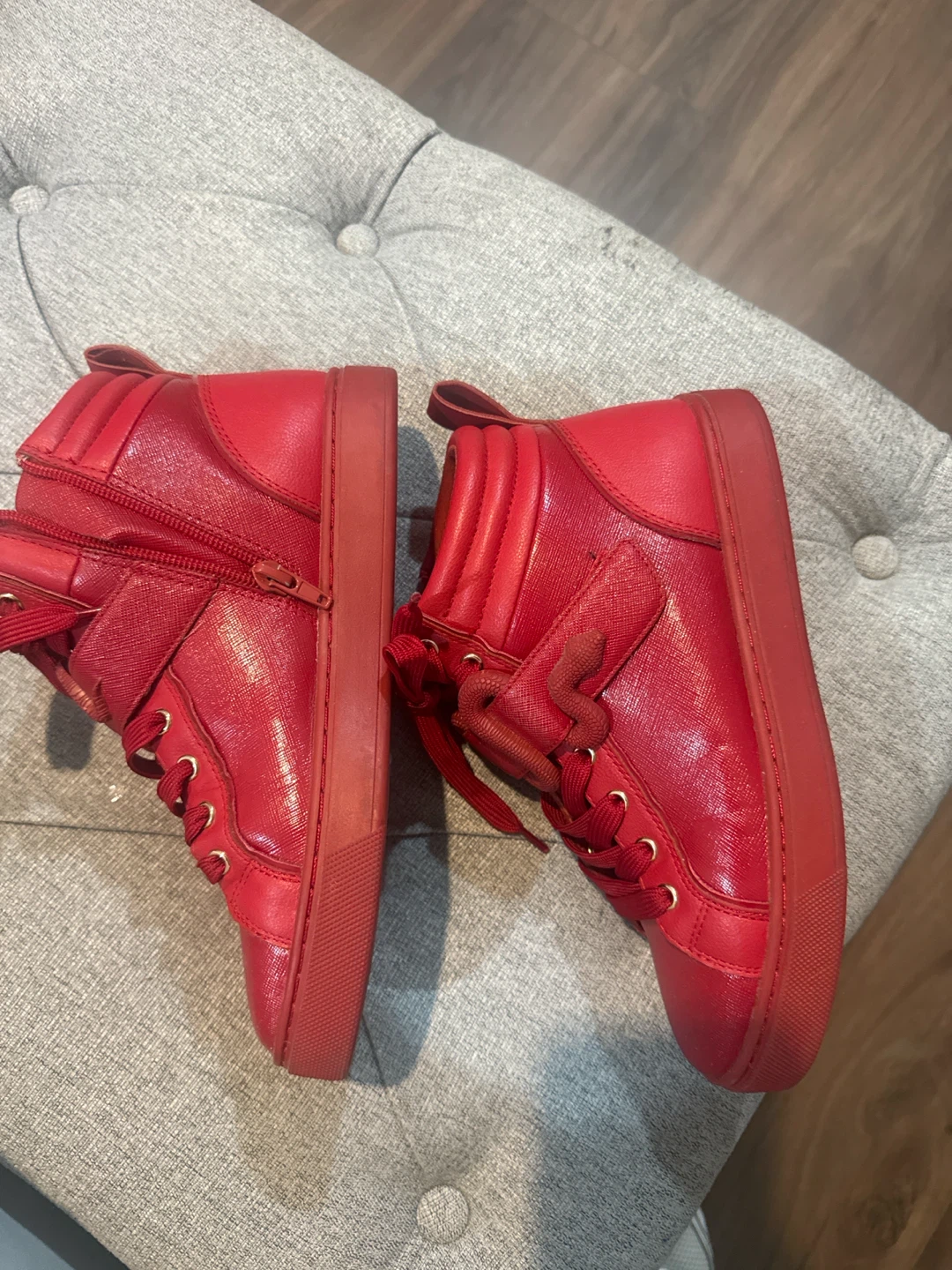 Red High Top Sneakers - photo 2