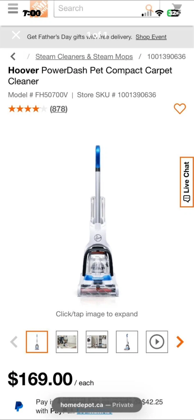 Hoover PowerDash Pet Compact Carpet Cleaner