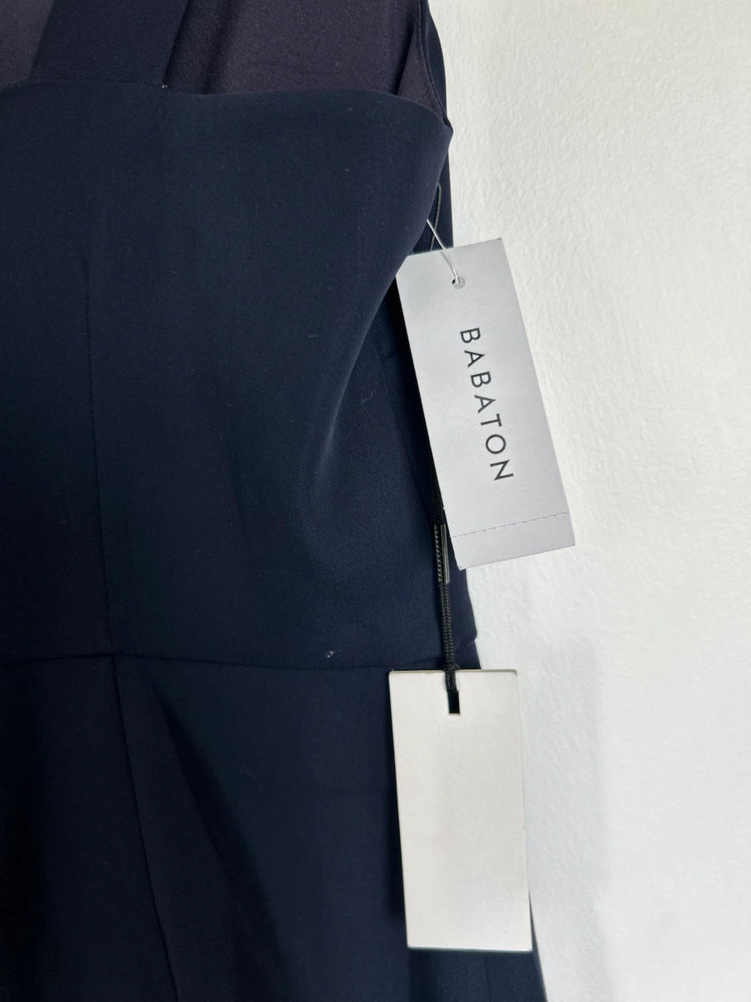 Babaton Navy Blue "90s Slit" Dress - photo 3