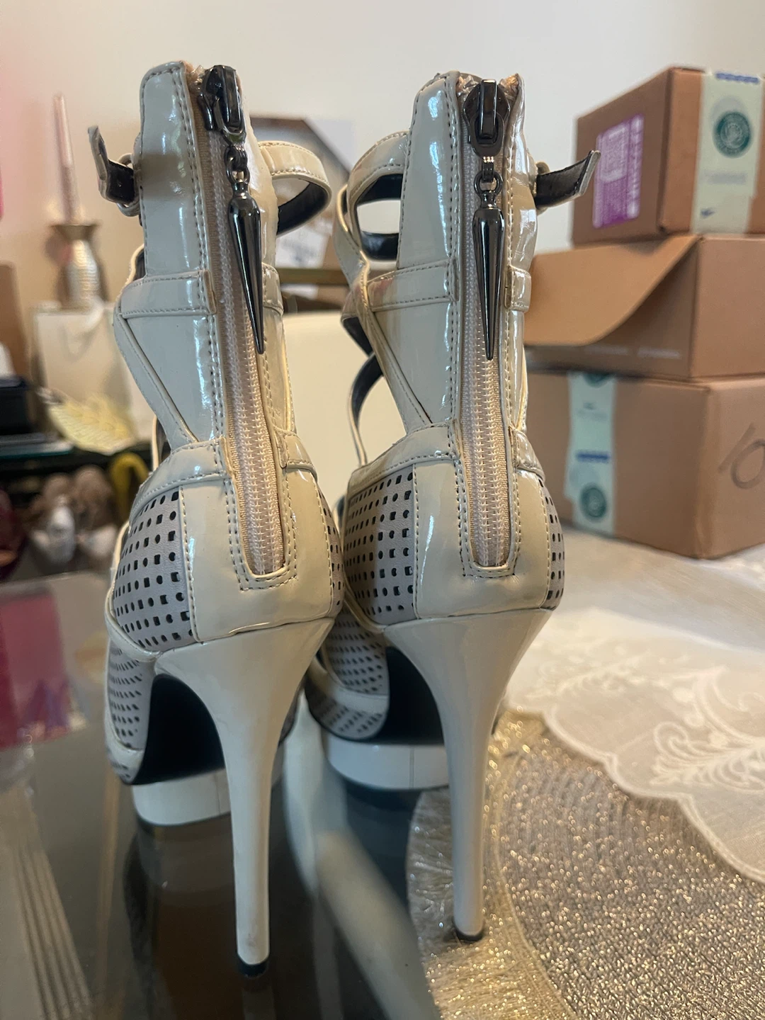 Open Toe High Heel Sandals - photo 5