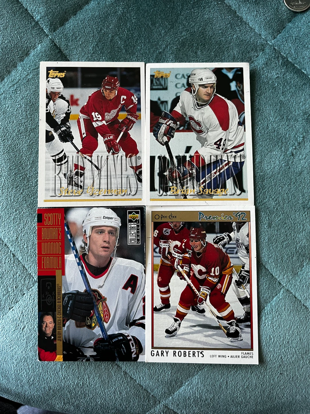 NHL Hockey Cards: Steve Yzerman, Brian Savage, Gary Roberts - photo 3