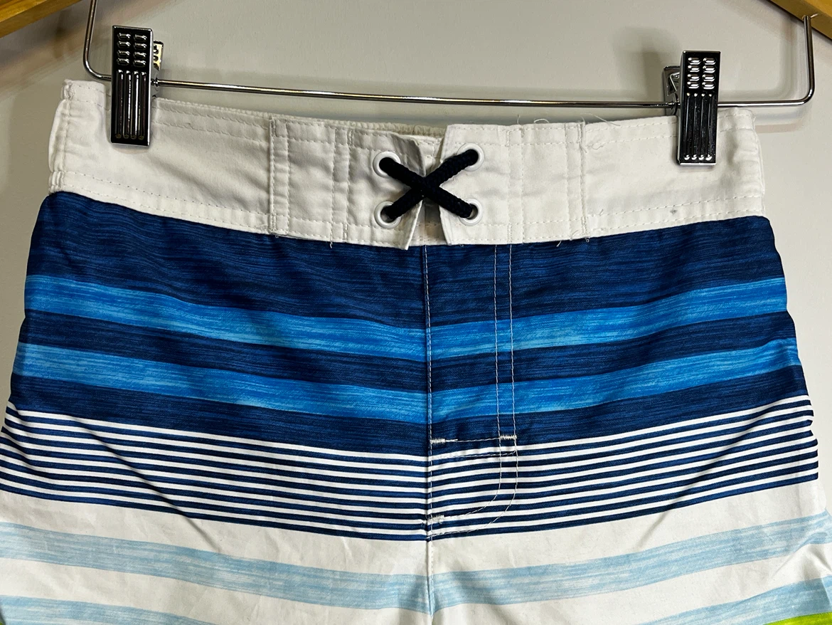 Striped Swim Trunks - Size 7-8 - photo 2
