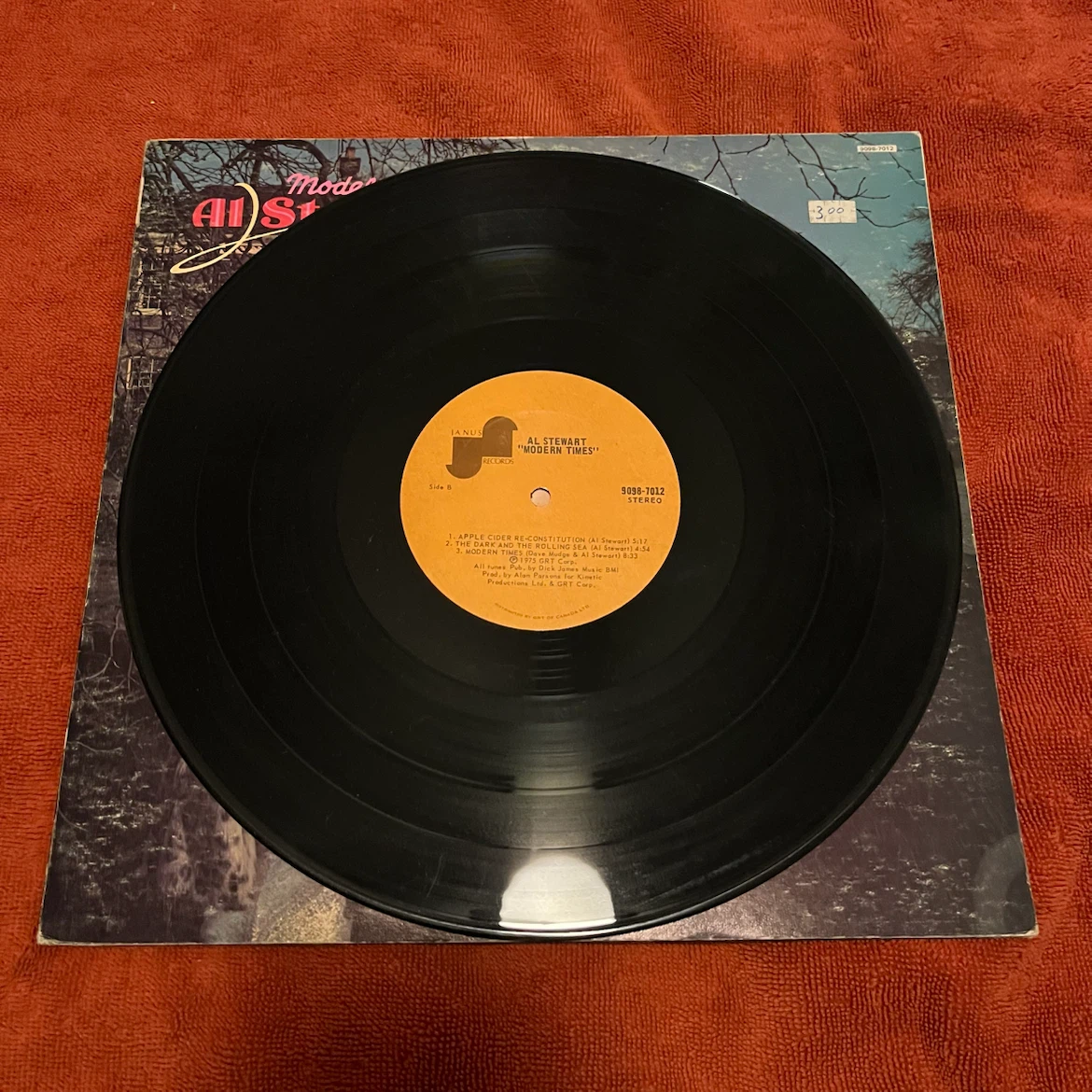 Al Stewart Modern Times Vinyl Record - photo 2