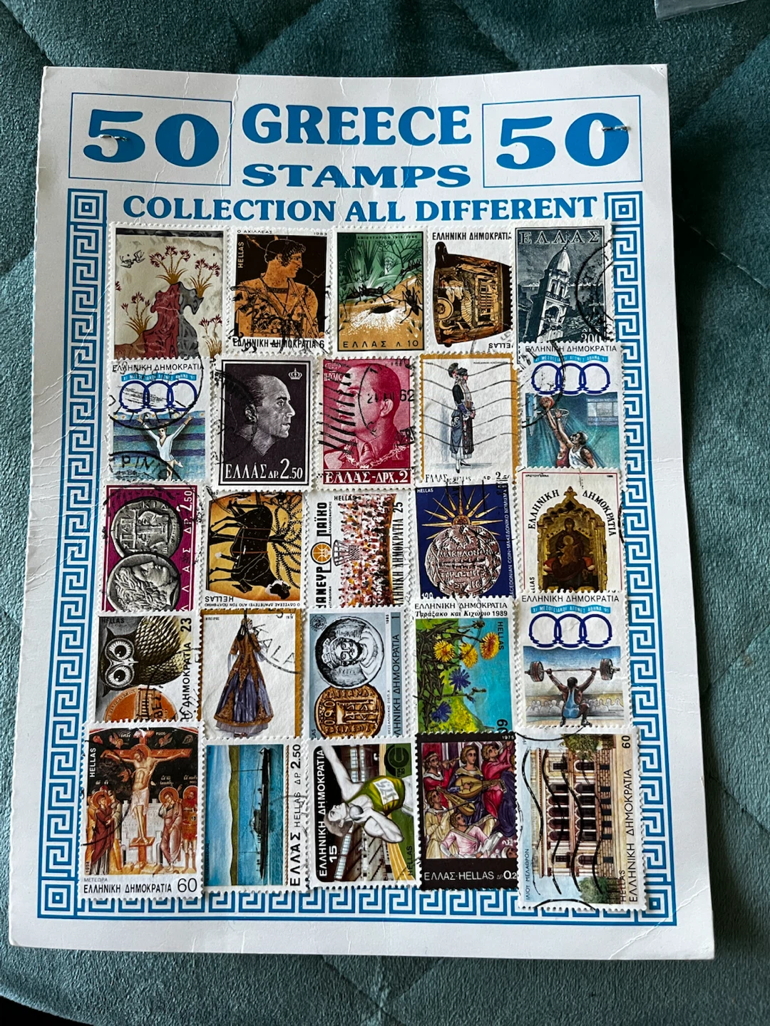 Vintage 25 Greece Stamps Collection - photo 2