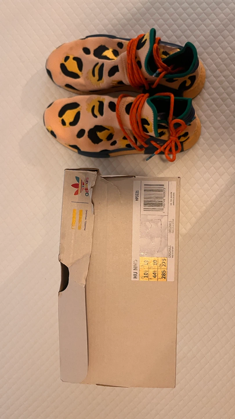 Adidas Pharrell Williams HU NMD Leopard Print Sneakers - photo 2