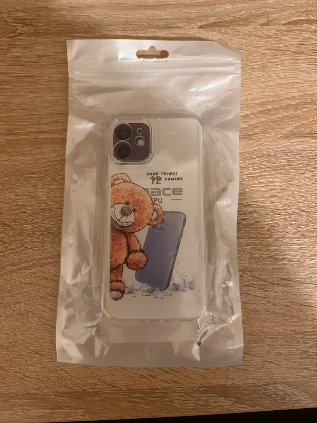 IPhone 12 phone Case with Teddy Bear Design