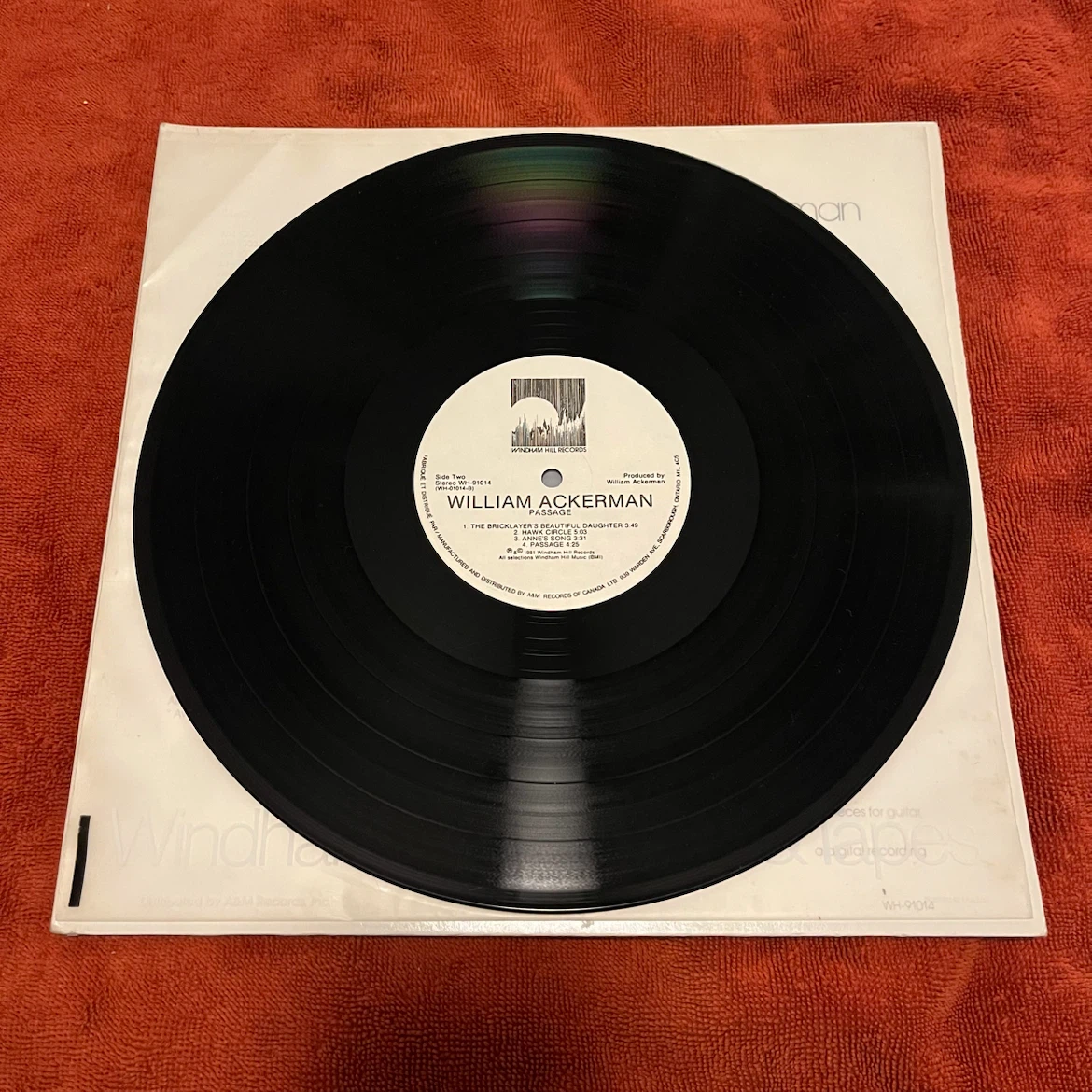 William Ackerman Passage Vinyl Record - photo 2