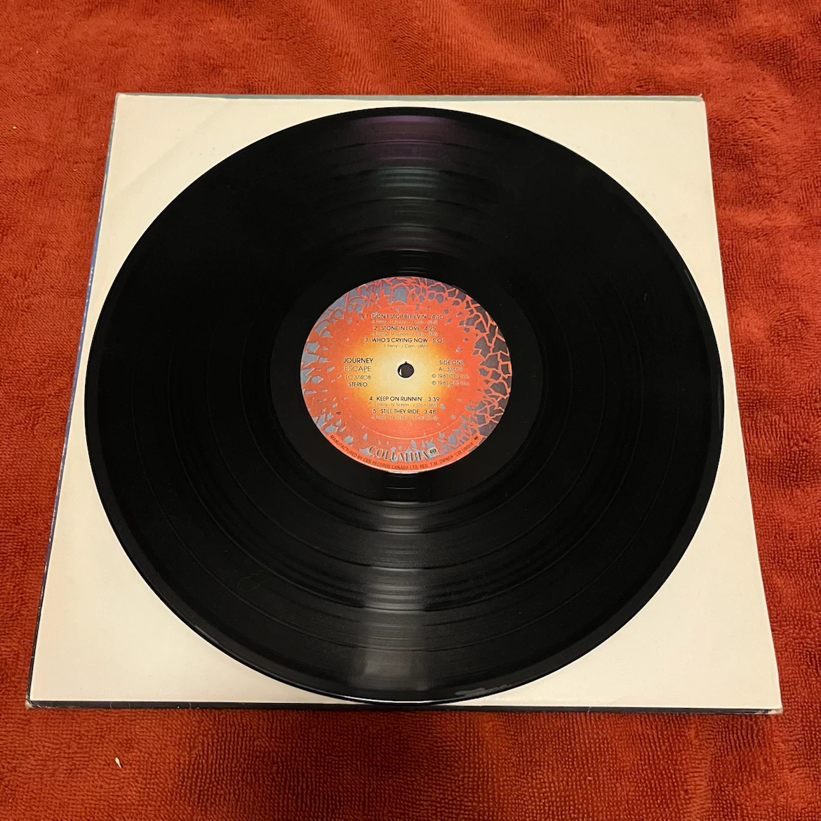 Journey Escape Vinyl Record - photo 2