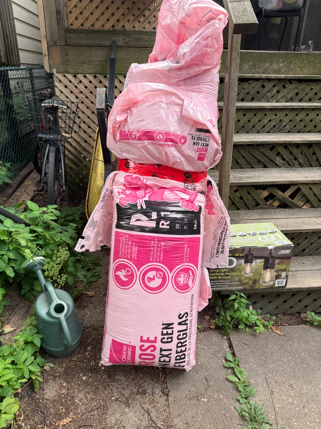 FREE!!! Pink Fiberglass Insulation