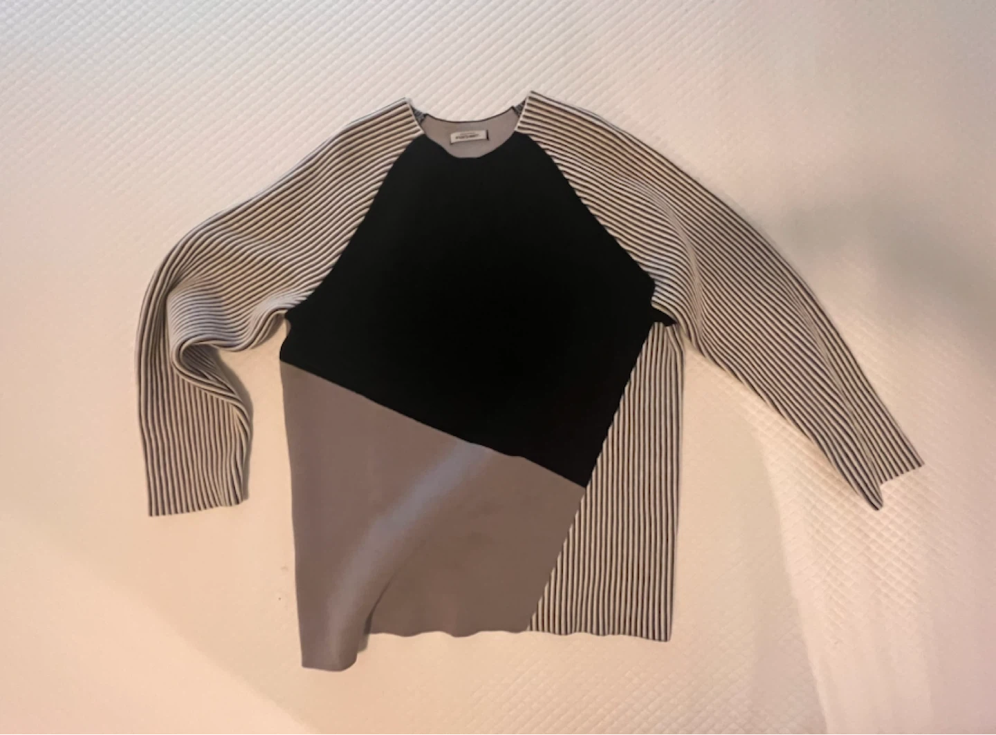 A-COLD-WALL* by Samuel Ross — heavy wool colorblock sweater