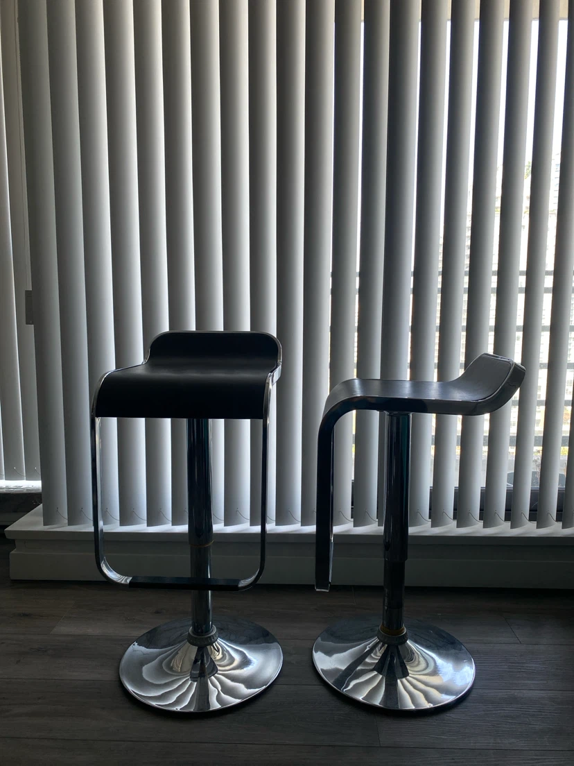 Set of 2 Adjustable Bar Stools