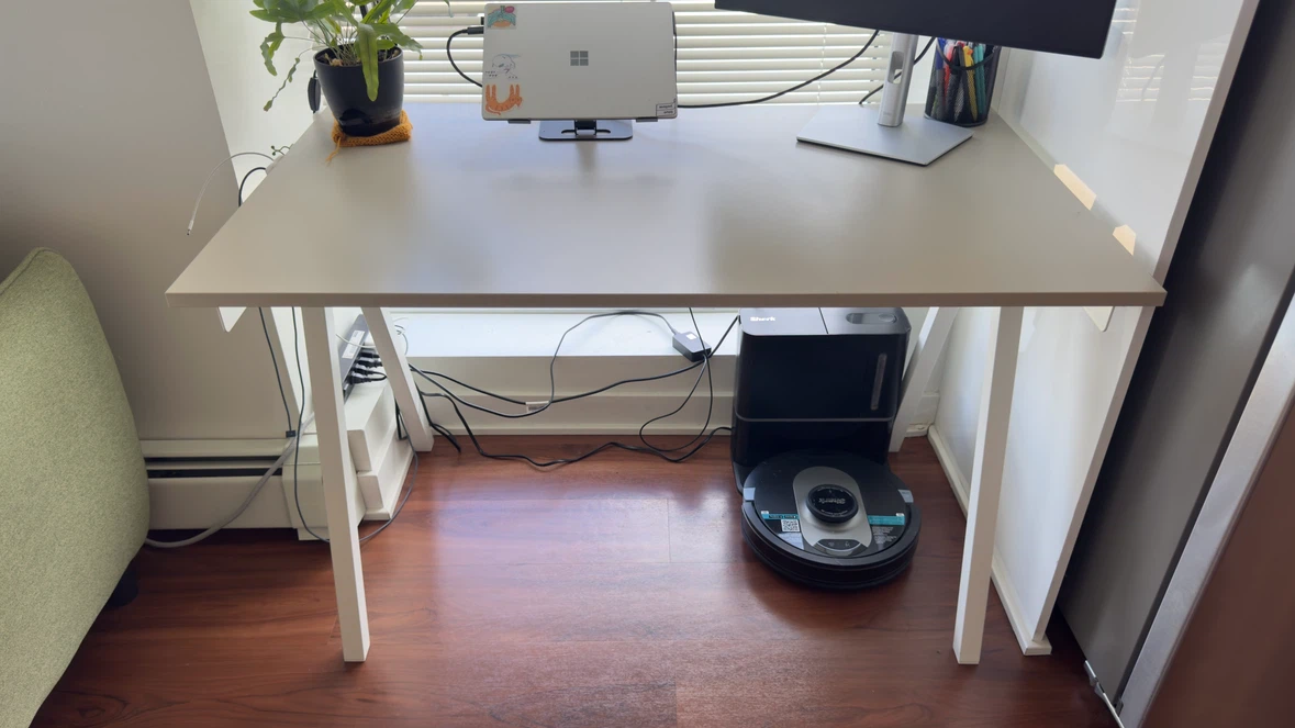 IKEA Desk - gray w white legs