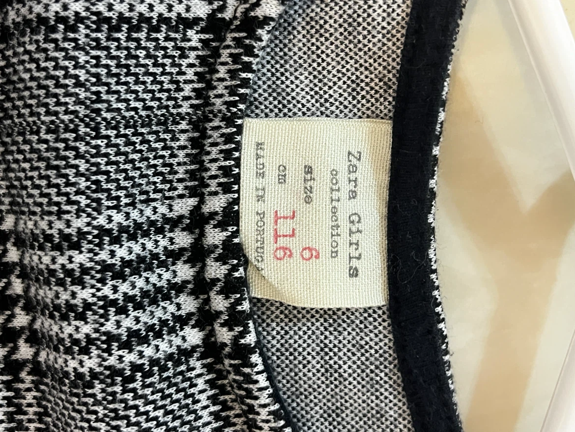 Zara Girls Plaid Dress with Bow - Size 6 - photo 2
