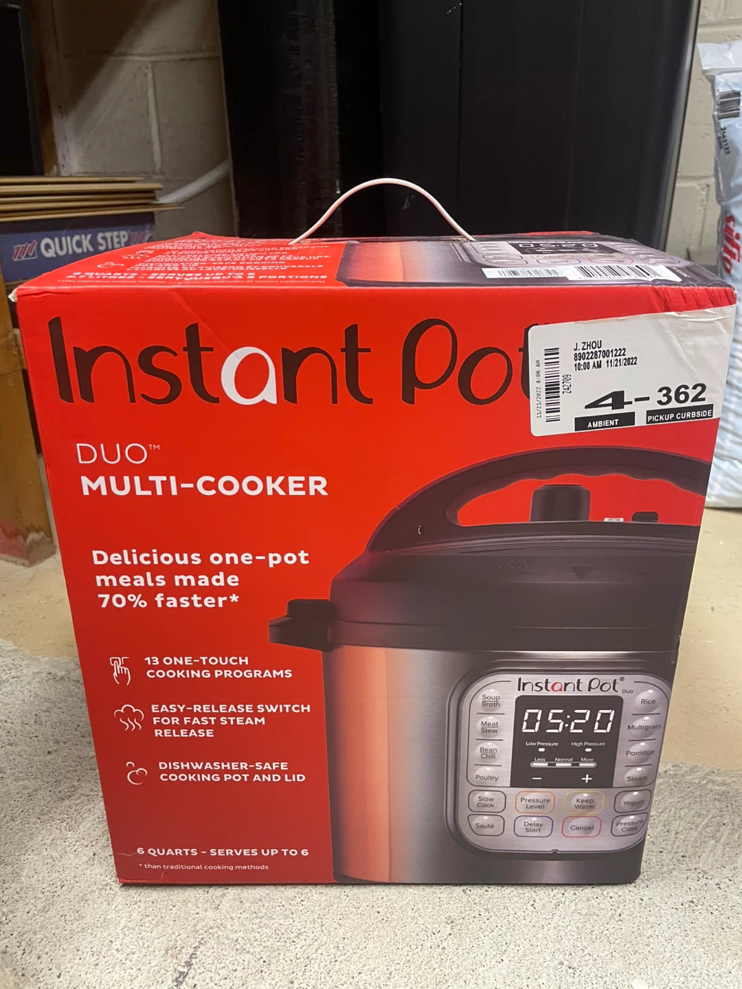 NEW in box Instant Pot DUO Multi-Cooker 6 Quart