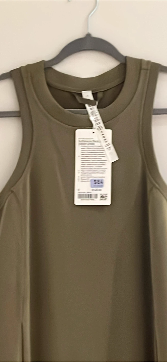 Lululemon Softstreme Back In Action Dress - Bronze Green - photo 3