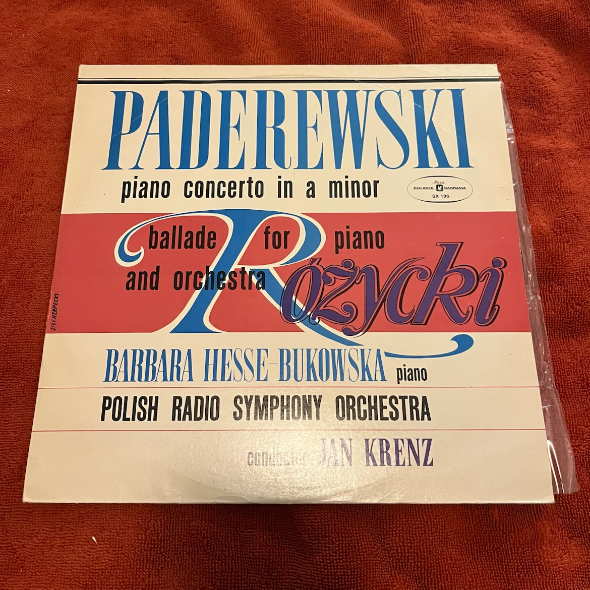 Paderewski's Piano Concerto in A Minor and Różycki's Vinyl