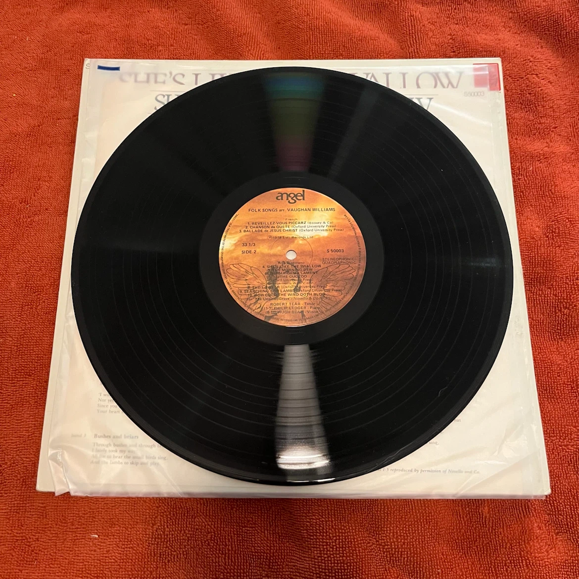 Angel Records S-50003 vinyl record - photo 2