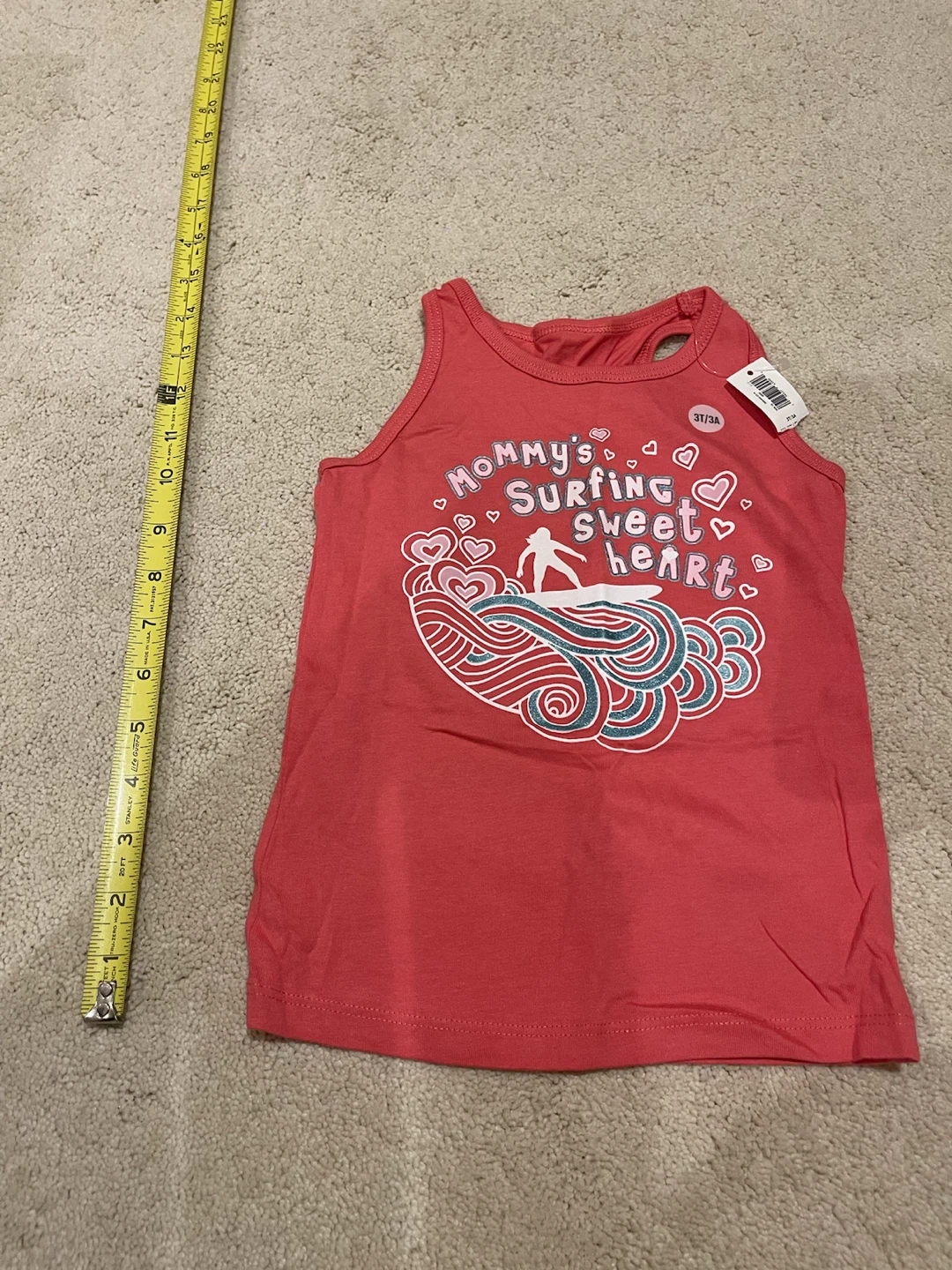 Carter's Toddler Girls Coral Tank Top