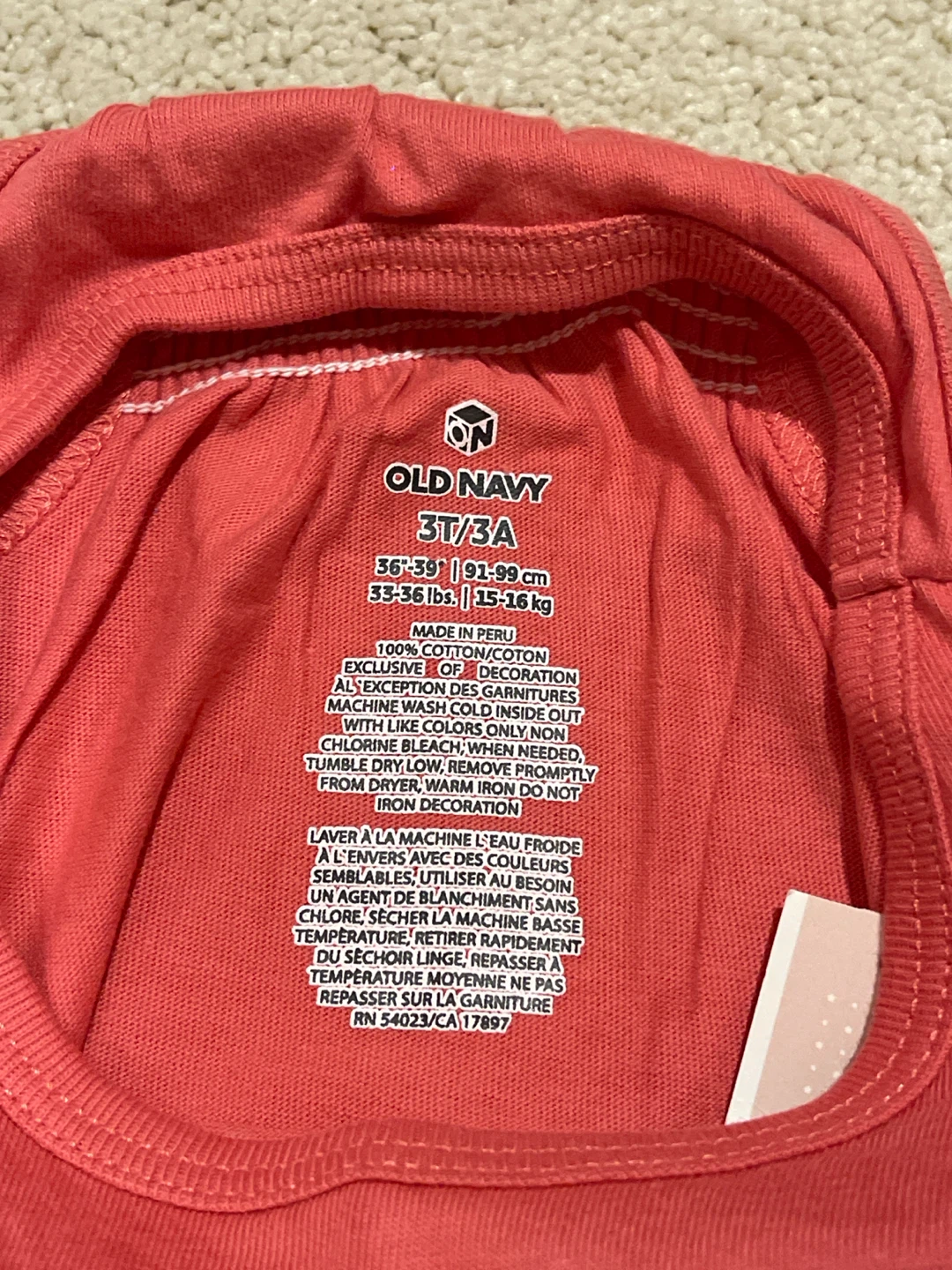 Carter's Toddler Girls Coral Tank Top - photo 3