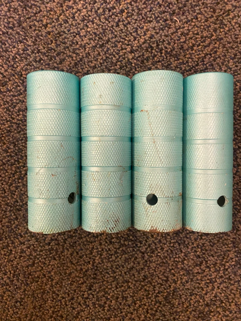 Teal Pegs for Bike (Set of 4)
