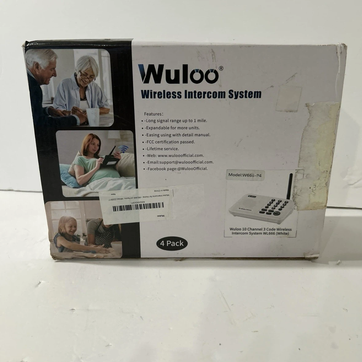 Wuloo Wireless Intercom System 4 Pack