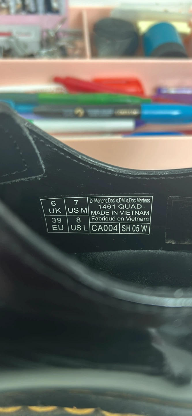 Dr. Martens 1461 Quad Black Shoes - photo 3