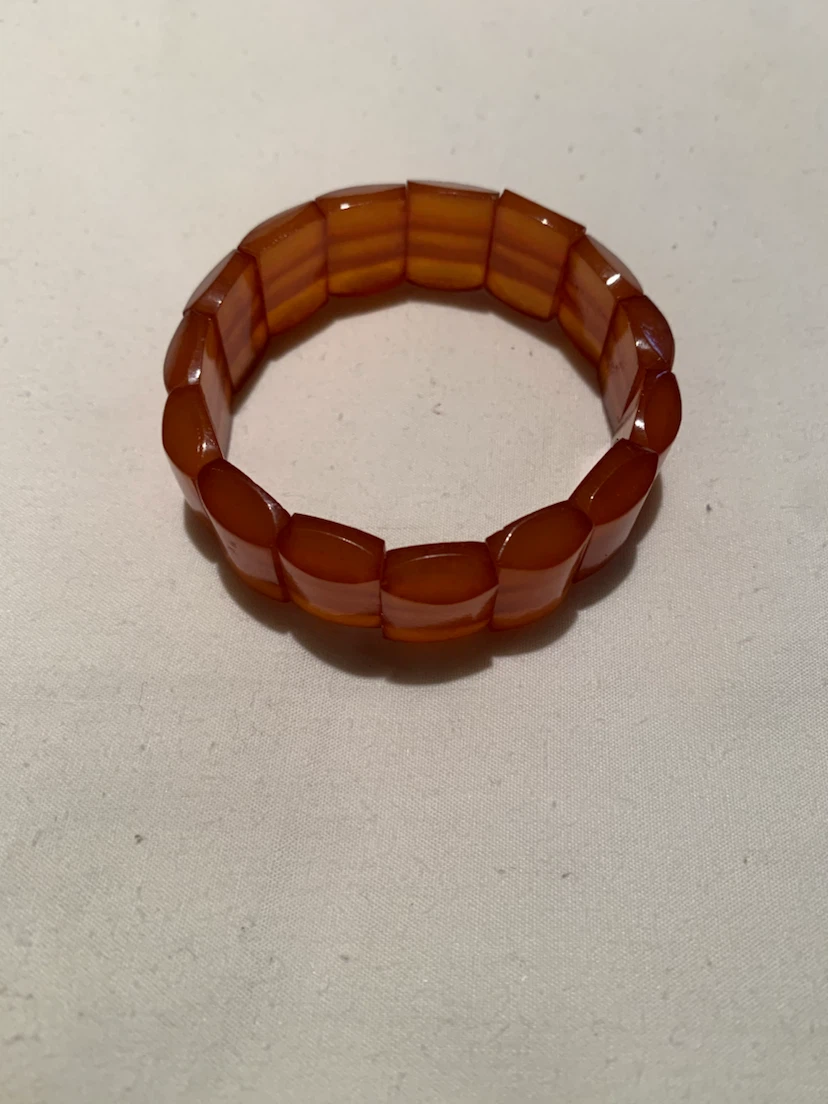 Amber-Coloured Stretch Bracelet