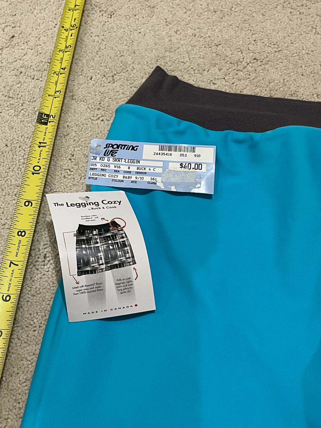 Sporting Life Legging Cozy Jr. Skirt Size 9/10 - photo 2