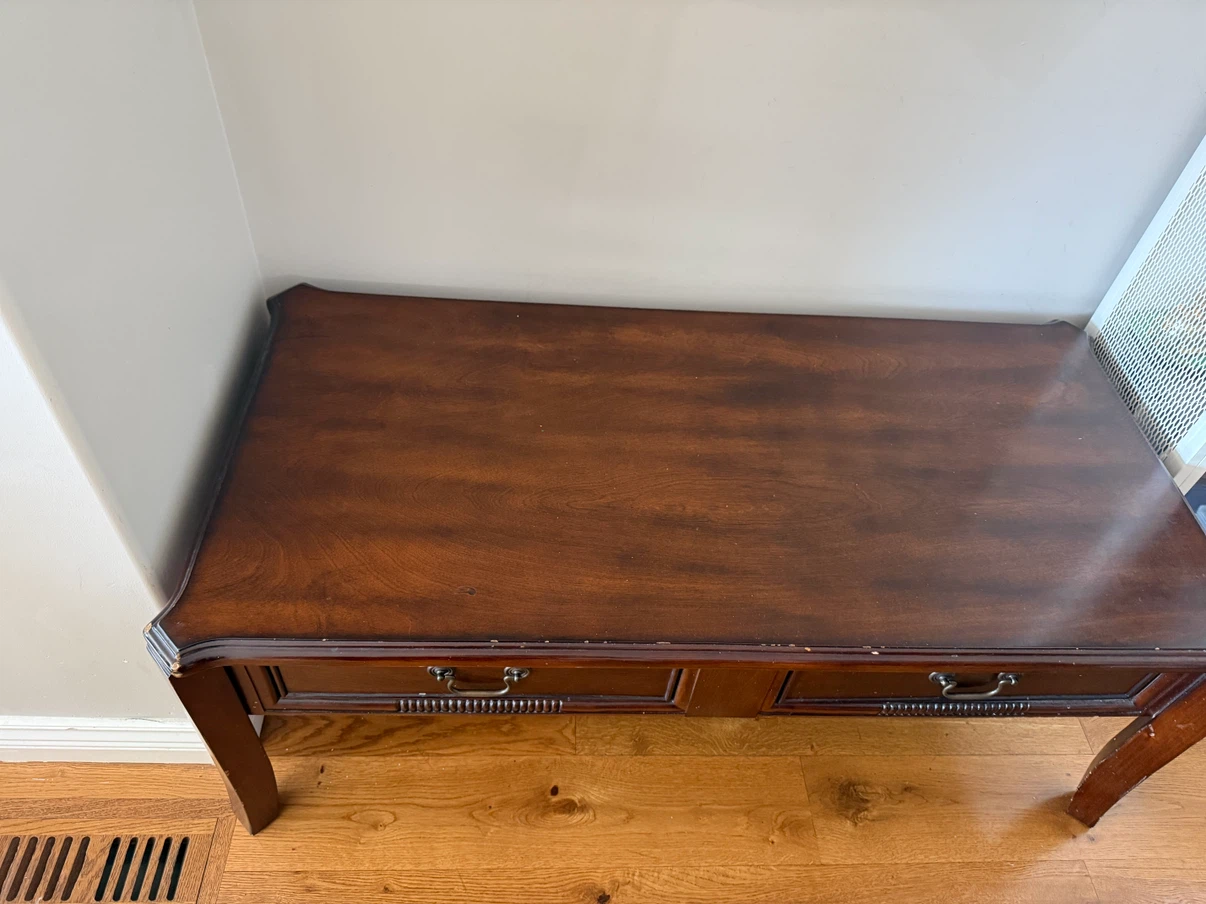 Wooden Console Table with Drawers