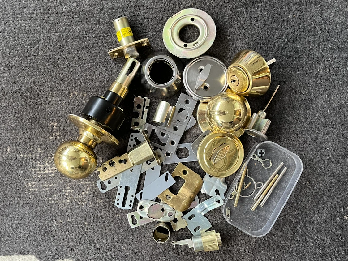 Assorted Door Lock Hardware