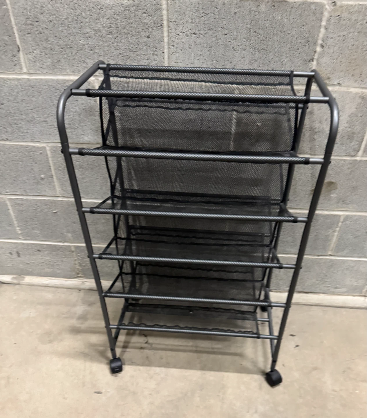 5-Tier Black Metal Mesh Shoe Rack Organizer 30-Pair 25$ cash - photo 3
