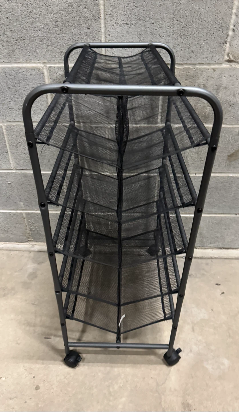 5-Tier Black Metal Mesh Shoe Rack Organizer 30-Pair 25$ cash - photo 5
