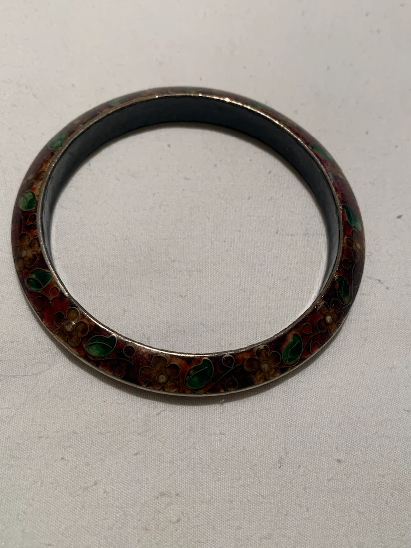 Bangle bracelet with floral design - photo 2