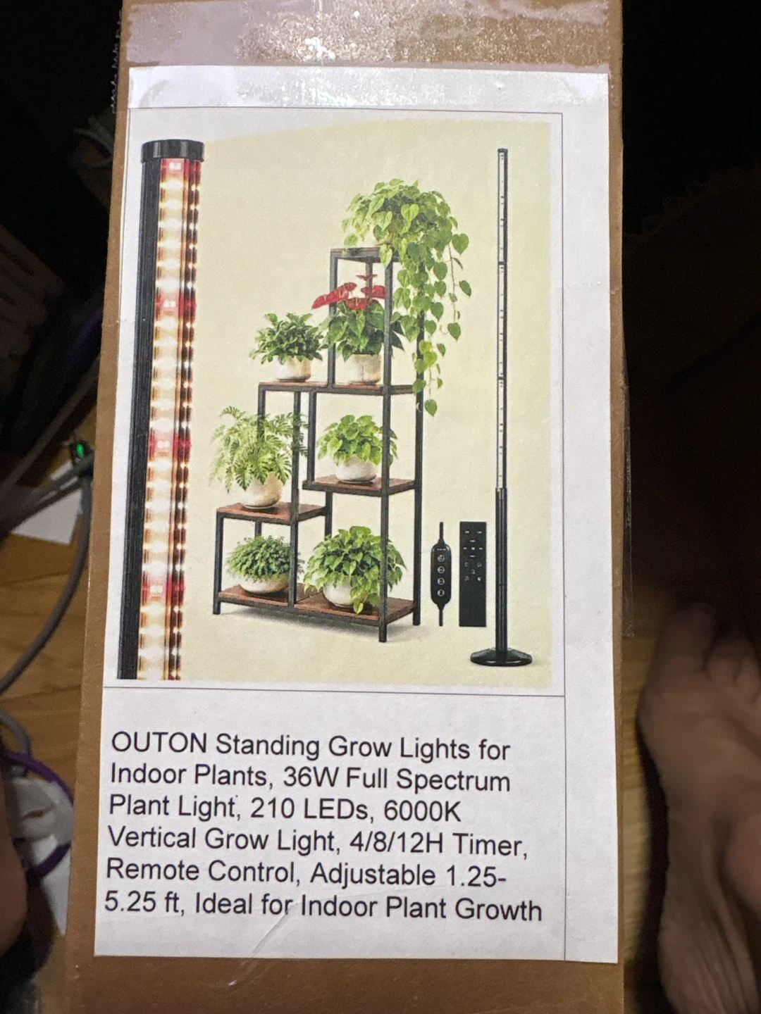 OUTON Standing LED Plant Grow Light