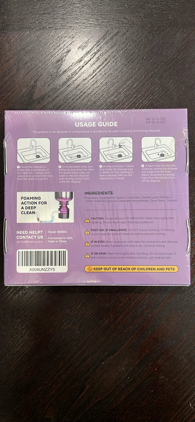 LUULAKE Garbage Disposal Cleaner Tablets - 24 Count - photo 2