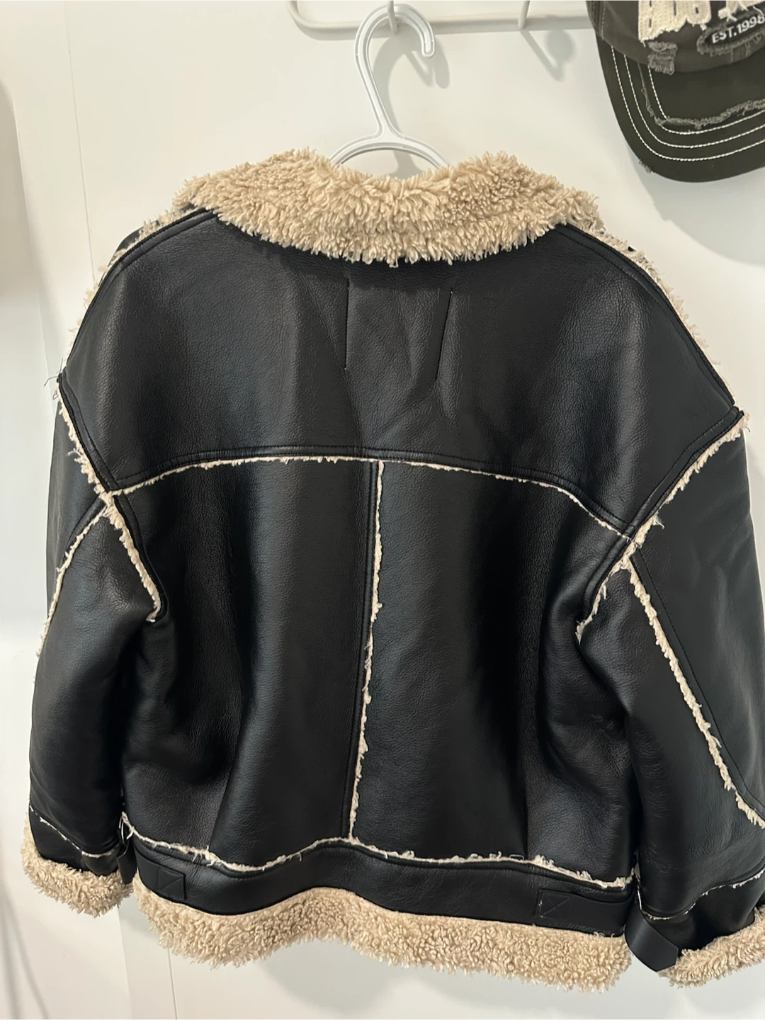 Bershka Faux Leather Aviator Jacket - photo 3