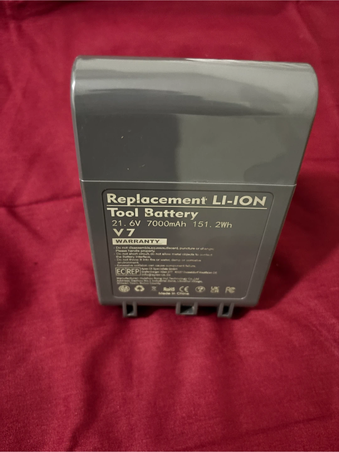 Replacement Li-Ion Tool Battery for V7