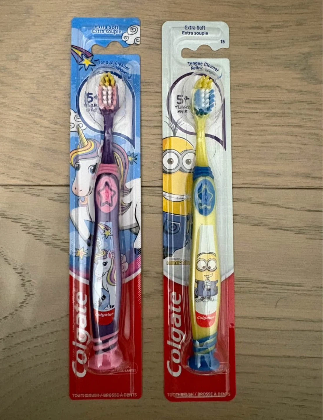 Colgate Extra Soft Toothbrushes (2 Pack) - Minions & Unicorn