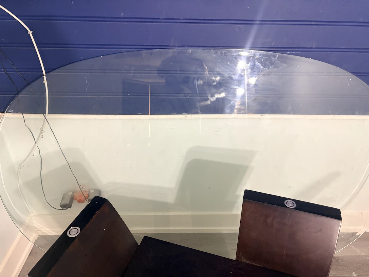 Glass top dining table - photo 3