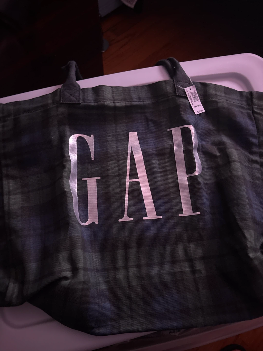 GAP Plaid Tote Bag - photo 2
