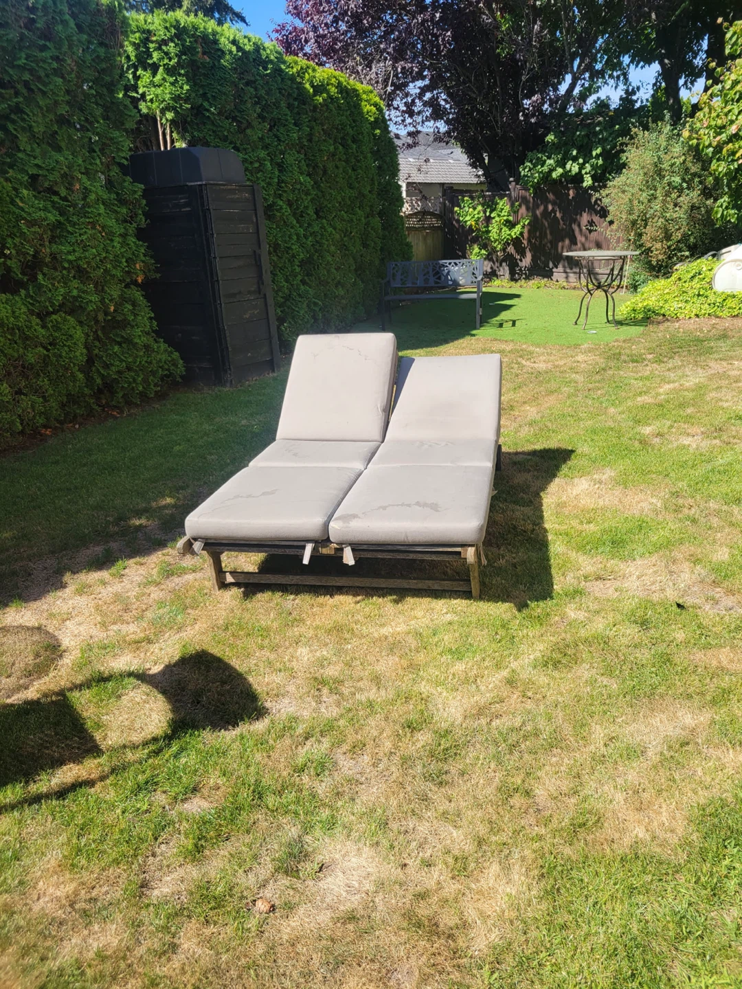 Double Grey Sun Loungers - photo 2