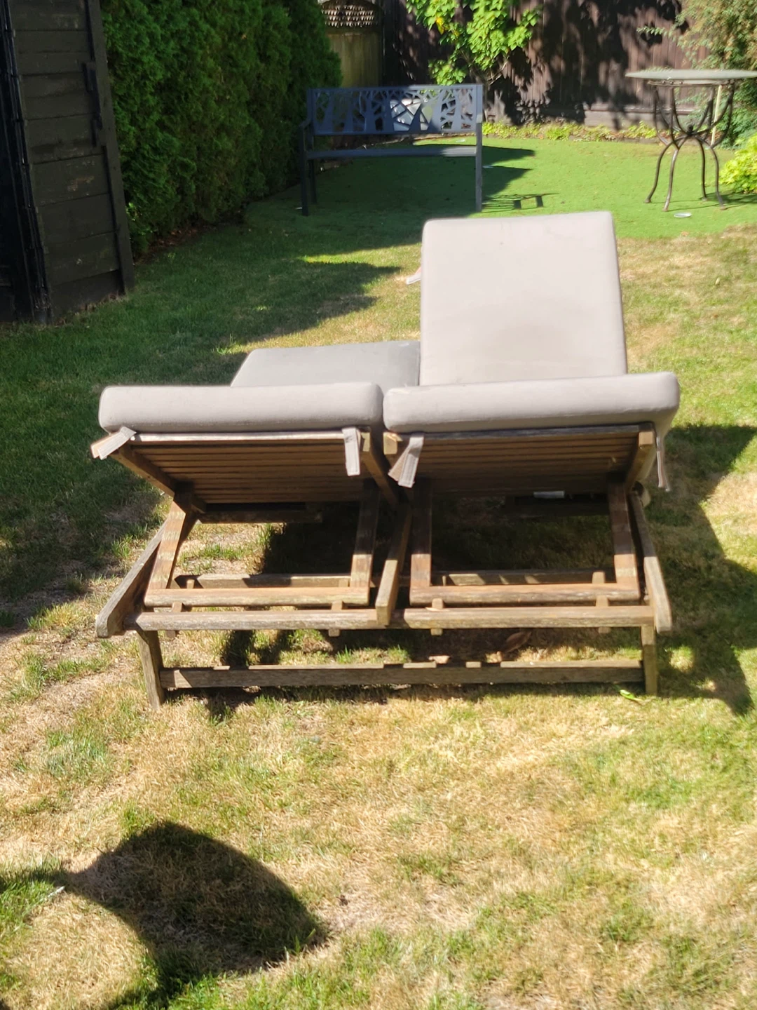 Double Grey Sun Loungers - photo 3