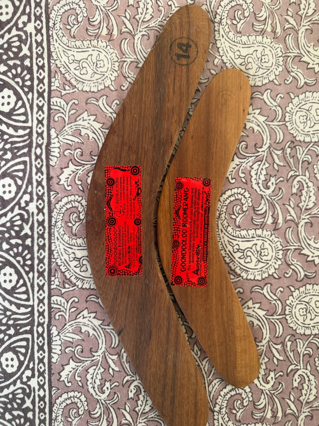 Australian Handmade Wooden Boomerangs – Set of 2 🇦🇺 - photo 3