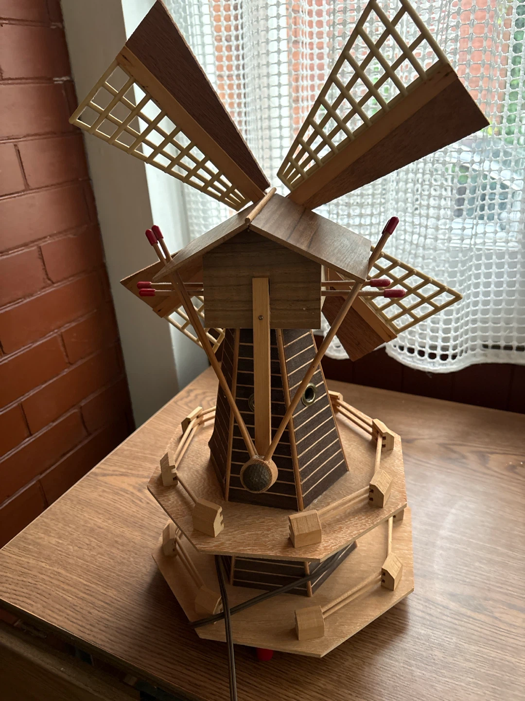 Wooden Windmill Decorative Piece - photo 2