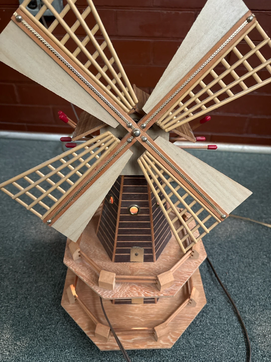 Wooden Windmill Decorative Piece - photo 3