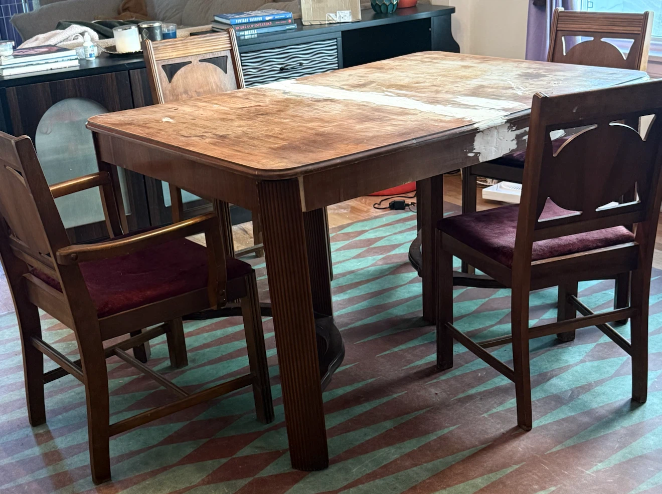 Dining table and chairs - photo 2