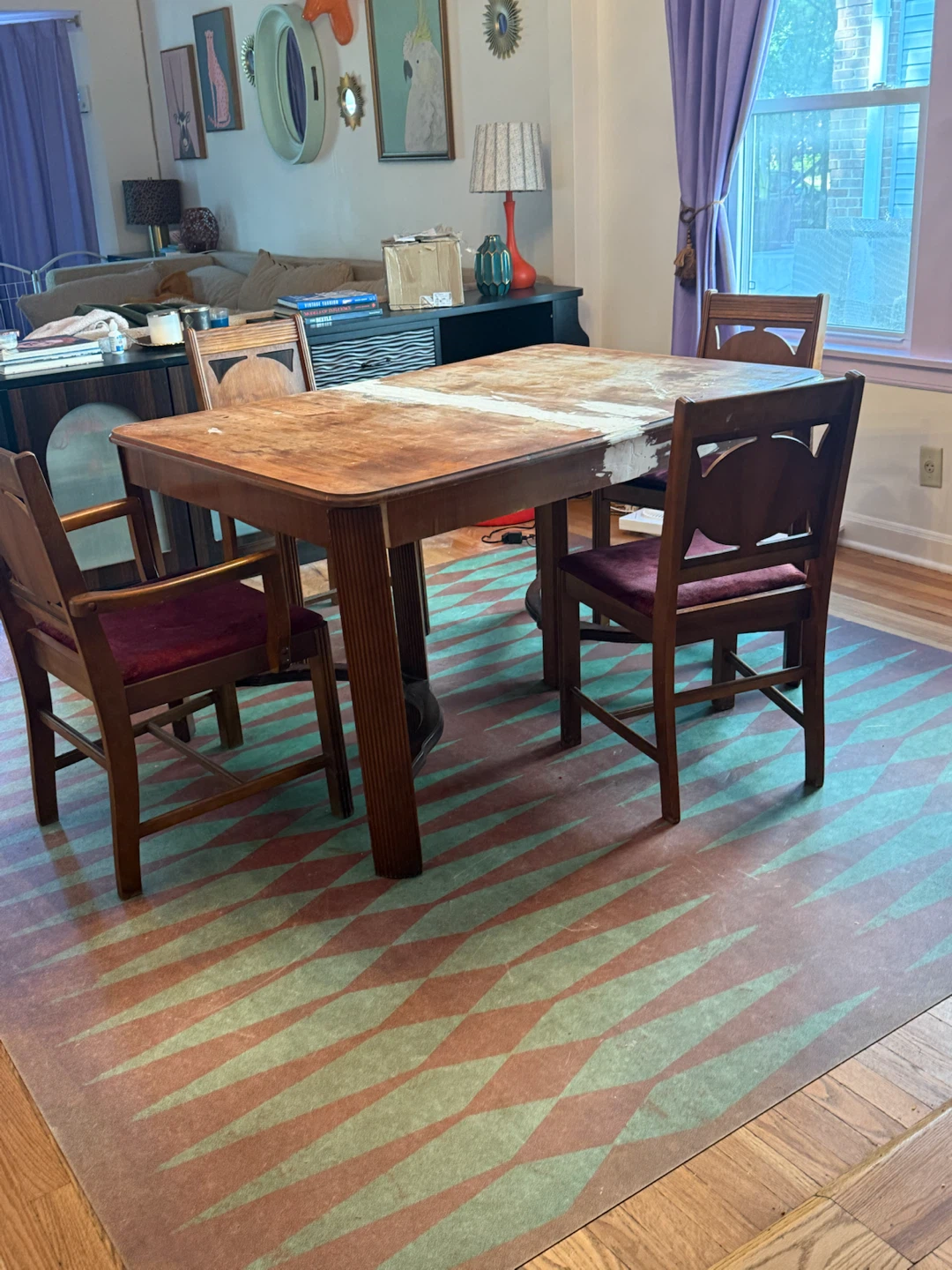 Dining table and chairs - photo 3