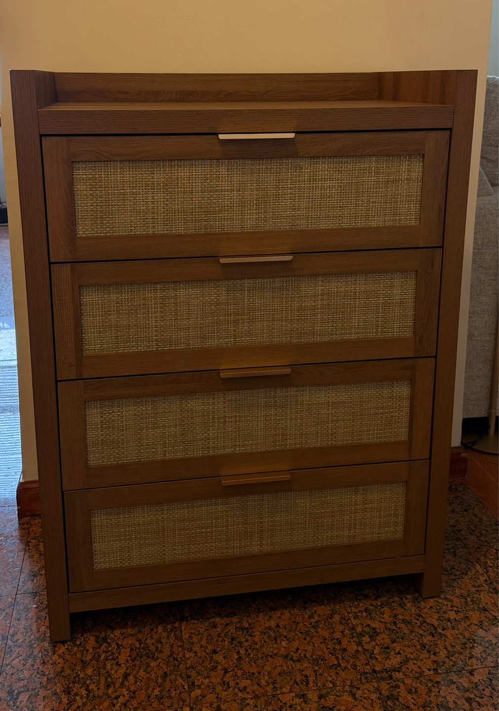 Rattan 4 Drawers Dresser