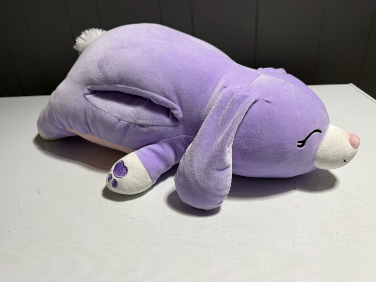 Squishmallows HugMees Bubbles Purple Bunny Plush – Large - photo 3