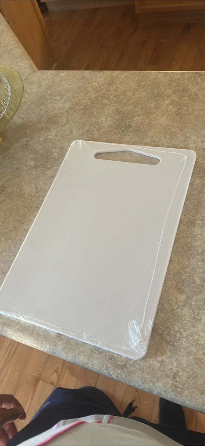 White Plastic Cutting Board
